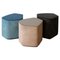 Leather Stools by Nestor Perkal, Set of 3, Image 1