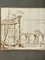 École d'Artiste Vénitienne, Paysage avec Ruines, 1700s, Dessin à l'Encre de Chine 4