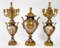 Napoleon III Gilt Bronze Porcelain Candleholders, Image 18