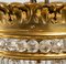 Lámpara colgante de bronce dorado y cristal, siglo XIX, Imagen 3