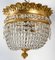 Lámpara colgante de bronce dorado y cristal, siglo XIX, Imagen 7