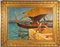 Mercanti arancioni sulla costa mediterranea, XIX o inizio XX secolo, olio su tela, con cornice, Immagine 6