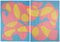 Ryan Rivadeneyra, Modernistisches Grundfarben-Diptychon, 2021, Acryl auf Papier 1
