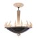 Vintage Murano Glass Flame Chandelier attributed to Barovier & Toso, 1950s, Image 1