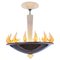 Vintage Murano Glas Flame Kronleuchter, 1950er 4