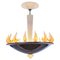 Vintage Murano Glass Flame Chandelier attributed to Barovier & Toso, 1950s 4