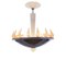 Vintage Murano Glass Flame Chandelier attributed to Barovier & Toso, 1950s 7