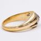 18k Vintage Gold and Silver Mens Ring, 1920s 3