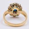 14k Vintage Yellow Gold Daisy Ring, 1960s, Image 4