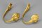 Rococo French Gilt Bronze Curtain Holders, 1920s, Set of 2 18