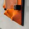 Cornice da parete postmoderna in plastica arancione e vetro, Italia, anni '80, Immagine 9
