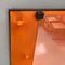 Post Modern Italian Orange Plastic and Glass Wall Photo Frame, 1980s 12