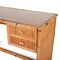 Vintage Italian Glass, Bamboo & Wicker Desk with Drawers, 1980s 15