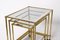 Brass & Glass Top Nesting Tables from Maison Jansen, 1970s, Set of 3 4