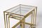Brass & Glass Top Nesting Tables from Maison Jansen, 1970s, Set of 3, Image 4