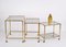 Brass & Glass Top Nesting Tables from Maison Jansen, 1970s, Set of 3 11