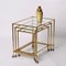 Brass & Glass Top Nesting Tables from Maison Jansen, 1970s, Set of 3 15