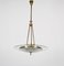 Lampe à Suspension Mid-Century en Laiton et Verre par Pietro Chiesa pour Fontana Arte, 1940s 9