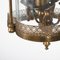 Art Deco Italian Brass & Semicircular Glass Pendant Light in style of Adolf Loos, 1950s 19