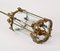 Art Deco Italian Brass & Semicircular Glass Pendant Light in style of Adolf Loos, 1950s 13