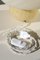 Lámpara de mesa vintage en forma de hongo de cristal de Murano amarillo, años 60, Imagen 3