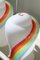 Lampe de Bureau Vintage Murano Rainbow Swirl, 1970s 5