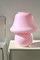 Vintage Murano Large Pink Mushroom Lamp, 1970s 1