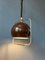 Mid-Century Space Age Brown Gepo Pendant Lamp, 1970s, Image 6