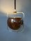 Mid-Century Space Age Brown Gepo Pendant Lamp, 1970s, Image 5