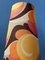 Mid-Century Space Age Orange Ceramic and Textile Table Lamp, 1970s 9