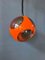 Mid-Century Space Age Orange Bug Eye Pendant Lamp by Luigi Colani, 1970s 1