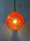Lampe à Suspension Mid-Century Space Age Orange par Luigi Colani, 1970s 2
