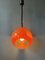 Mid-Century Space Age Orange Bug Eye Pendant Lamp by Luigi Colani, 1970s 3