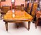 20th Century Marquetry Burr Walnut Extending Dining Table & Chairs, 1980s, Set of 19 8