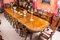 20th Century Marquetry Burr Walnut Extending Dining Table & Chairs, 1980s, Set of 19 4