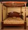 20th Century Mahogany Four Poster Bed with Silk Canopy, 1990s 22