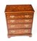 20th Century Burr Walnut Bedside Chests Cabinets with Slides, 1950s, Set of 2 4