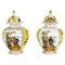 Vases et Couvercles en Porcelaine de Dresde, 1890s, Set de 2 1