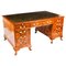 Burr Walnut Partners Pedestal Desk, 1920s, Image 1