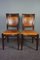 Sheep Leather Dining Room Chairs, Set of 4, Image 2