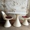 Arkana White Tulip Chairs, 1960s 2