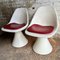 Arkana White Tulip Chairs, 1960s 5