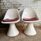 Arkana White Tulip Chairs, 1960s 3