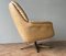 Vintage Leather Swivel Egg Chair Armchair 9