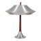 Ambassador Aluminium and Rosewood Table Lamp from Jo Hammerborg 1