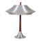 Ambassador Aluminium and Rosewood Table Lamp from Jo Hammerborg, Image 1