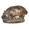 Sung Glazed Hippo by Knud Kyhn for Royal Copenhagen, 1950s, Image 1