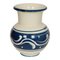 Vase mit Blau und Beige Glasur von Herman Kähler 1