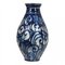 Blue Glazed Vase with Swirl Design by Herman Kähler 1