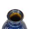 Blau glasierte Vase mit Swirl Design von Herman Kähler 3